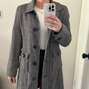 Gap Plaid Coat Jacket Tweed Coat Size M